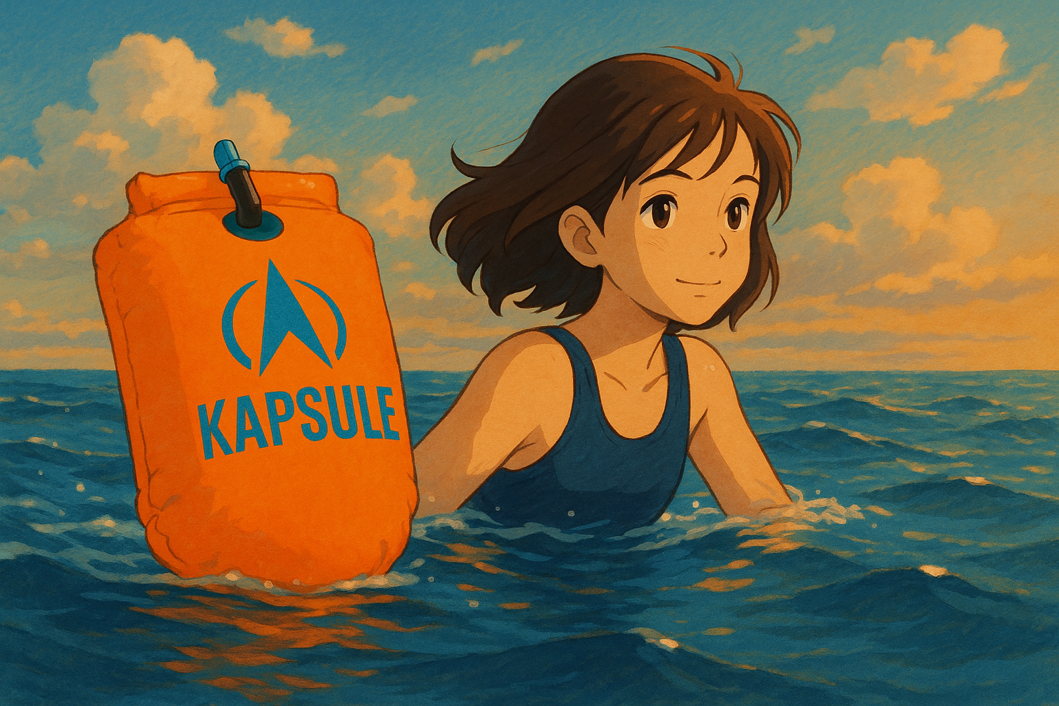 Polyether Fluorescent TPU Orange Swim Buoy