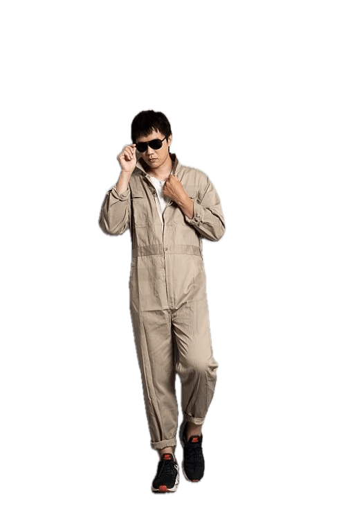 Men & Women Coveralls L717 Khaki Earth Yellow