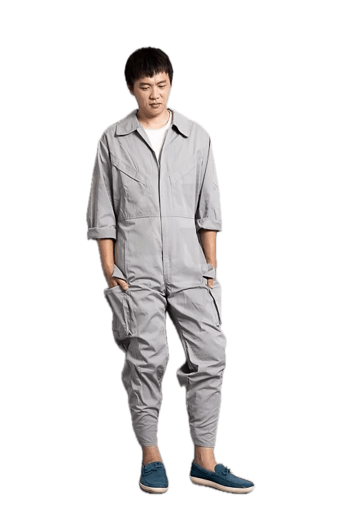 Men & Women Coveralls L735 Light Grey