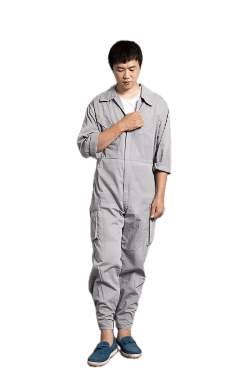 Men & Women Coveralls L735 Light Grey