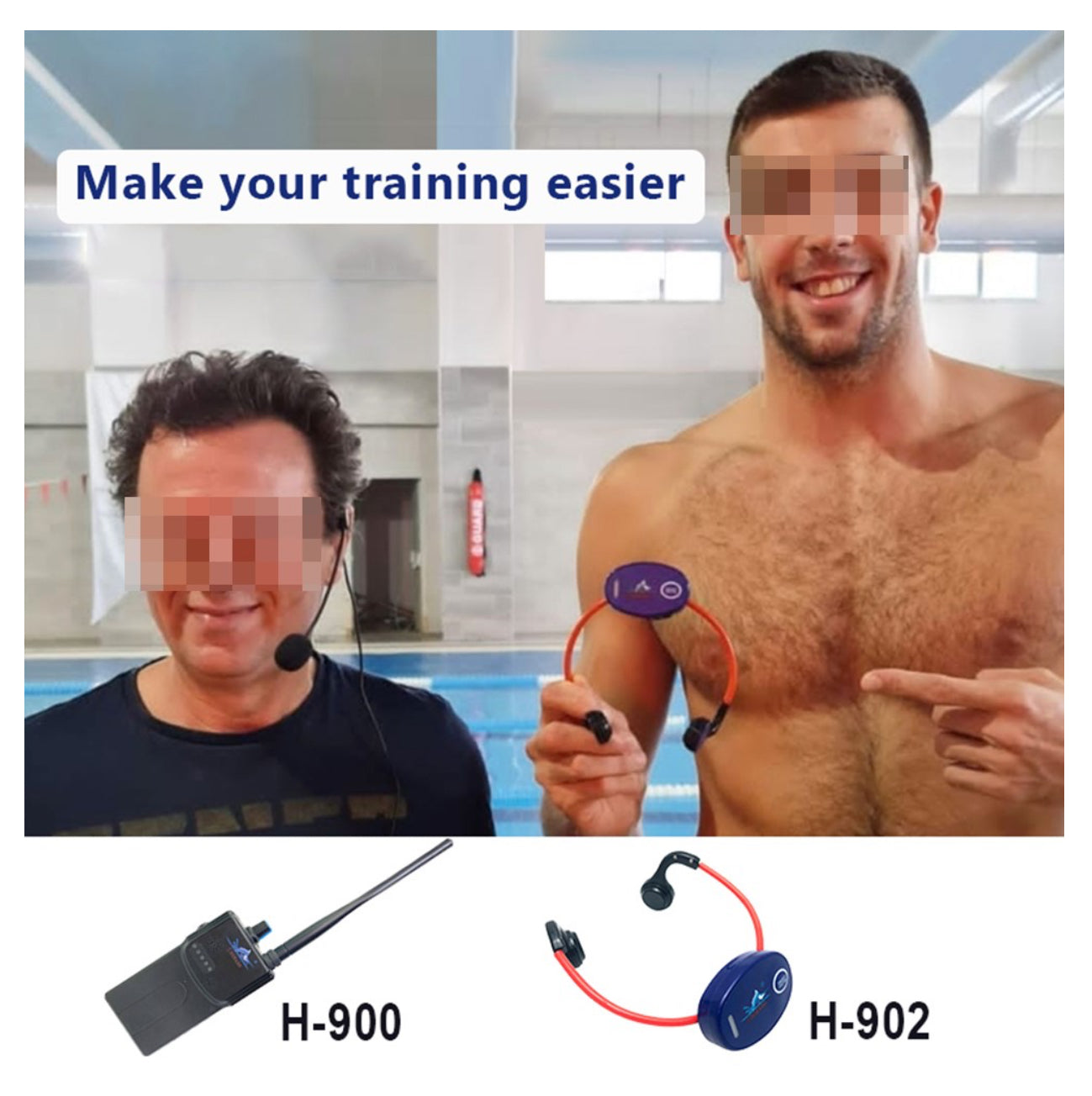 Bone Conduction Communicator for Swimming Training & Coaching
