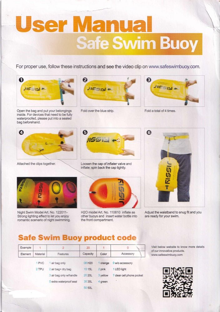 Safe Swim Buoy PVC 20L #1220040