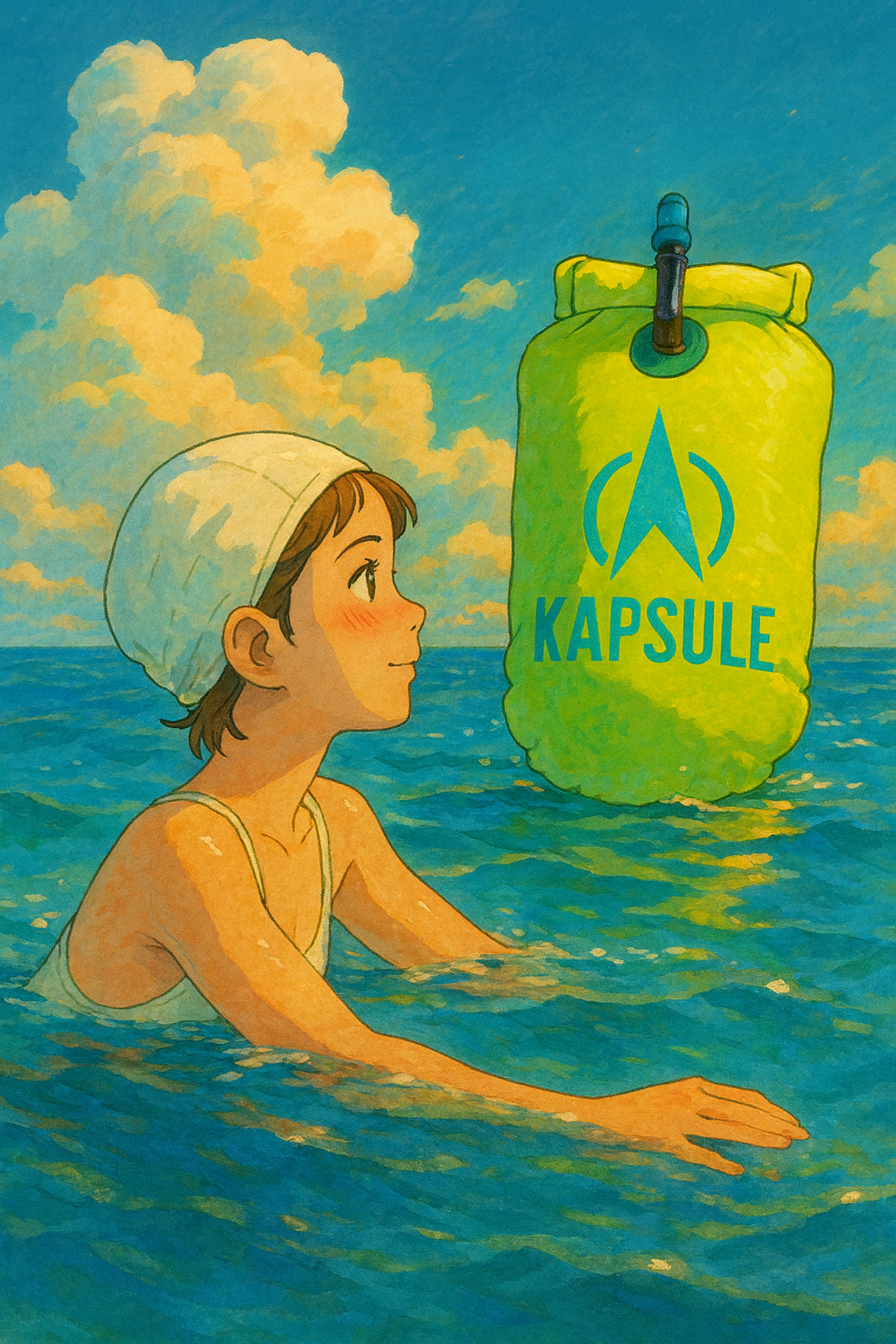 Polyether Fluorescent TPU Green Swim Buoy