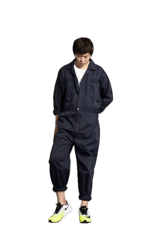 Regular Version Men & Women Coveralls L718 Dark Blue