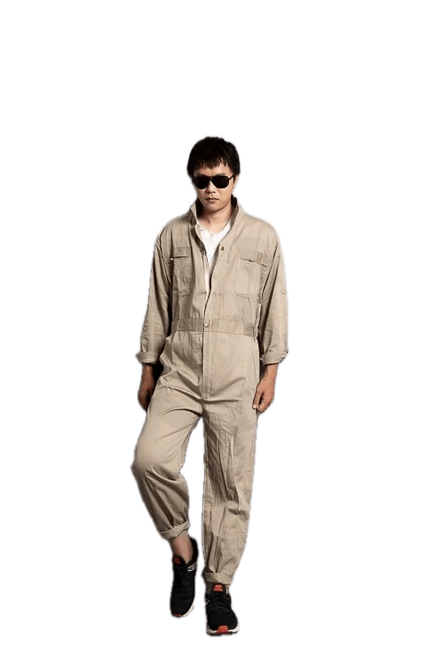 Men & Women Coveralls L717 Khaki Earth Yellow