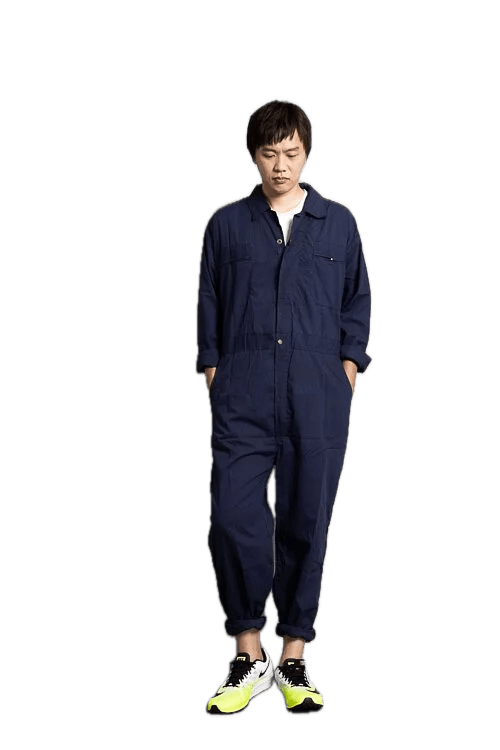 Regular Version Men & Women Coveralls L791 Dark Blue
