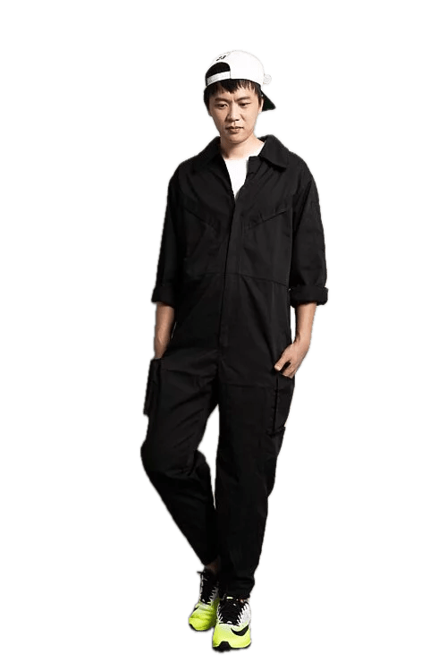 Men & Women Coveralls L732 Black