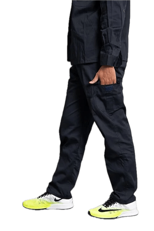 Multiple Pockets Work Pants D622 Dark Blue