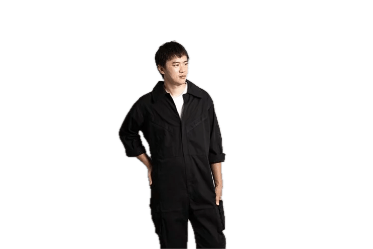 Men & Women Coveralls L732 Black