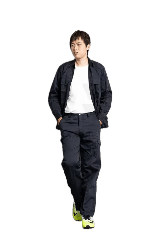 Multiple Pockets Work Pants D622 Dark Blue
