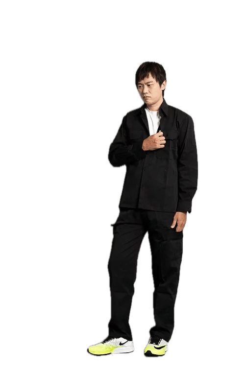 Multiple Pockets Work Pants D610 Black