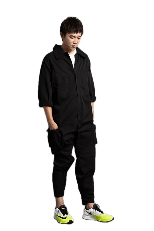 Men & Women Coveralls L732 Black