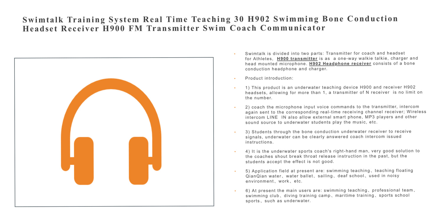 Bone Conduction Communicator for Swimming Training &amp; Coaching