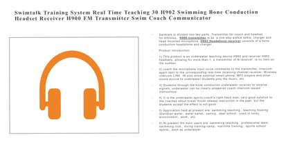 Bone Conduction Communicator for Swimming Training &amp; Coaching